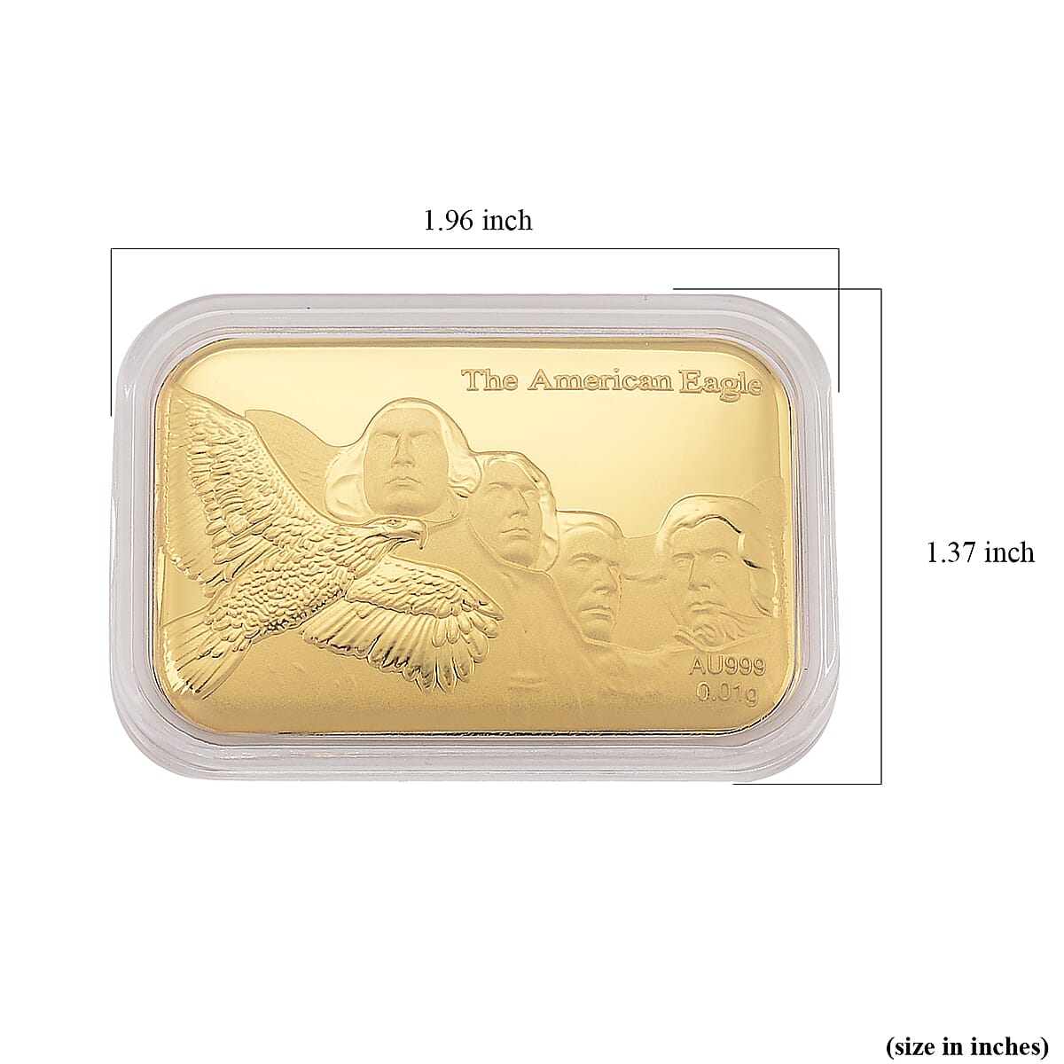 24K Yellow Gold The American Eagle Freedom's Flight Emboss Sheet 10mg image number 4