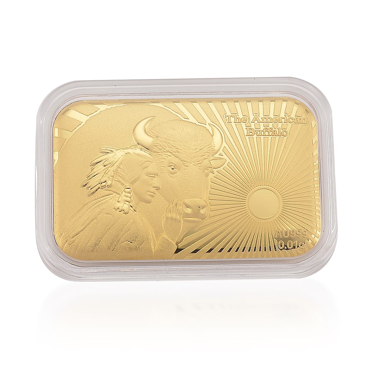 24K Yellow Golden The American Buffalo Legacy Emboss Sheet 10mg image number 0