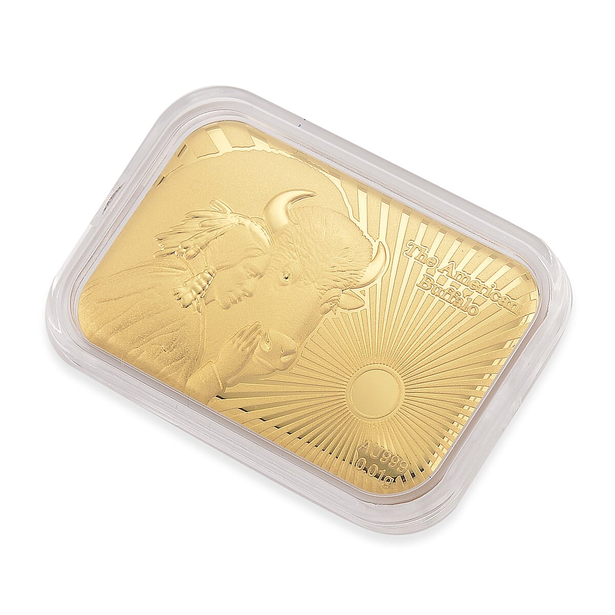 24K Yellow Golden The American Buffalo Legacy Emboss Sheet 10mg image number 2