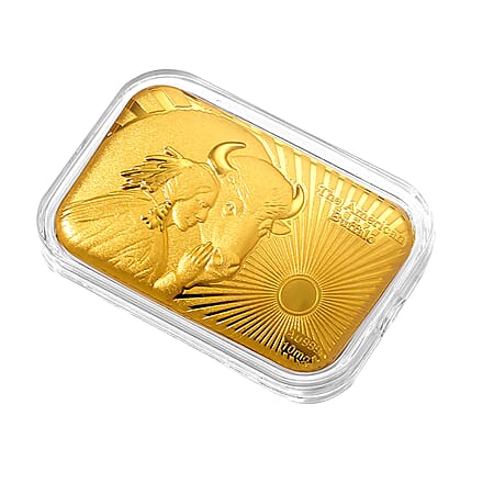 24K Gold American Buffalo - Legacy of Strength Embossed Sheet (31x45.5mm) 10mg - Product card gallery slide 3 (10178270986553)
