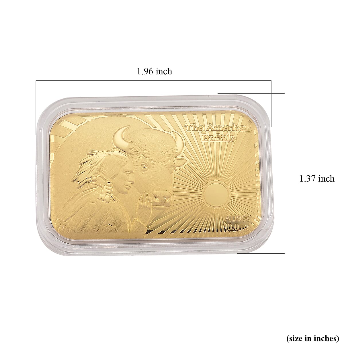 24K Yellow Golden The American Buffalo Legacy Emboss Sheet 10mg image number 4