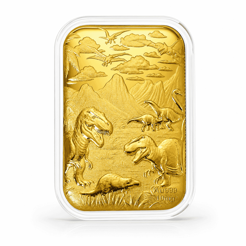 Dinosaurs 24k Gold Embossed Sheet 10mg