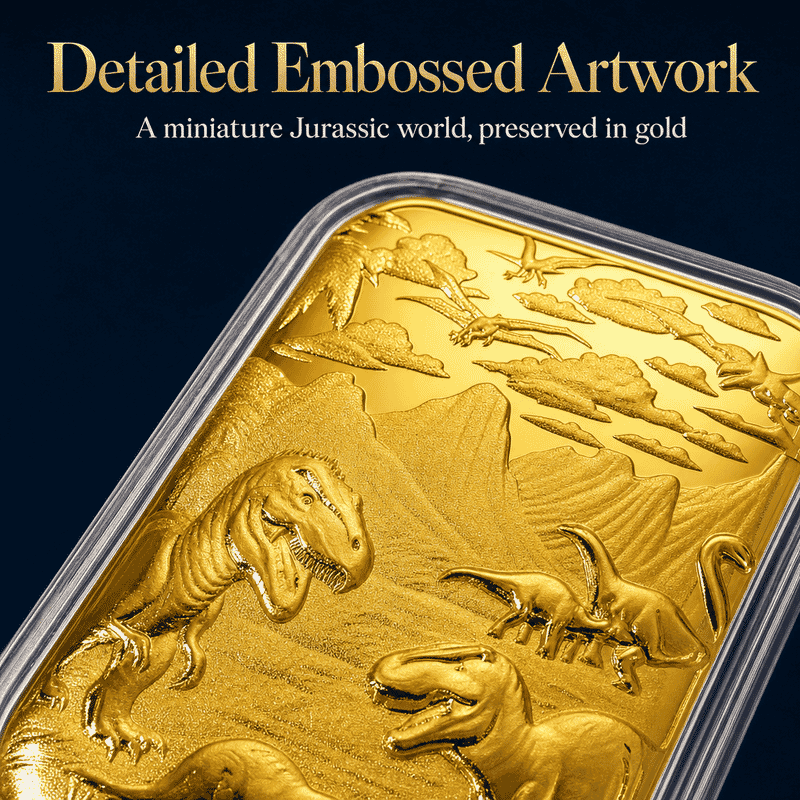 Dinosaurs 24k Gold Embossed Sheet 10mg