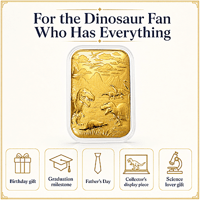Dinosaurs 24k Gold Embossed Sheet 10mg