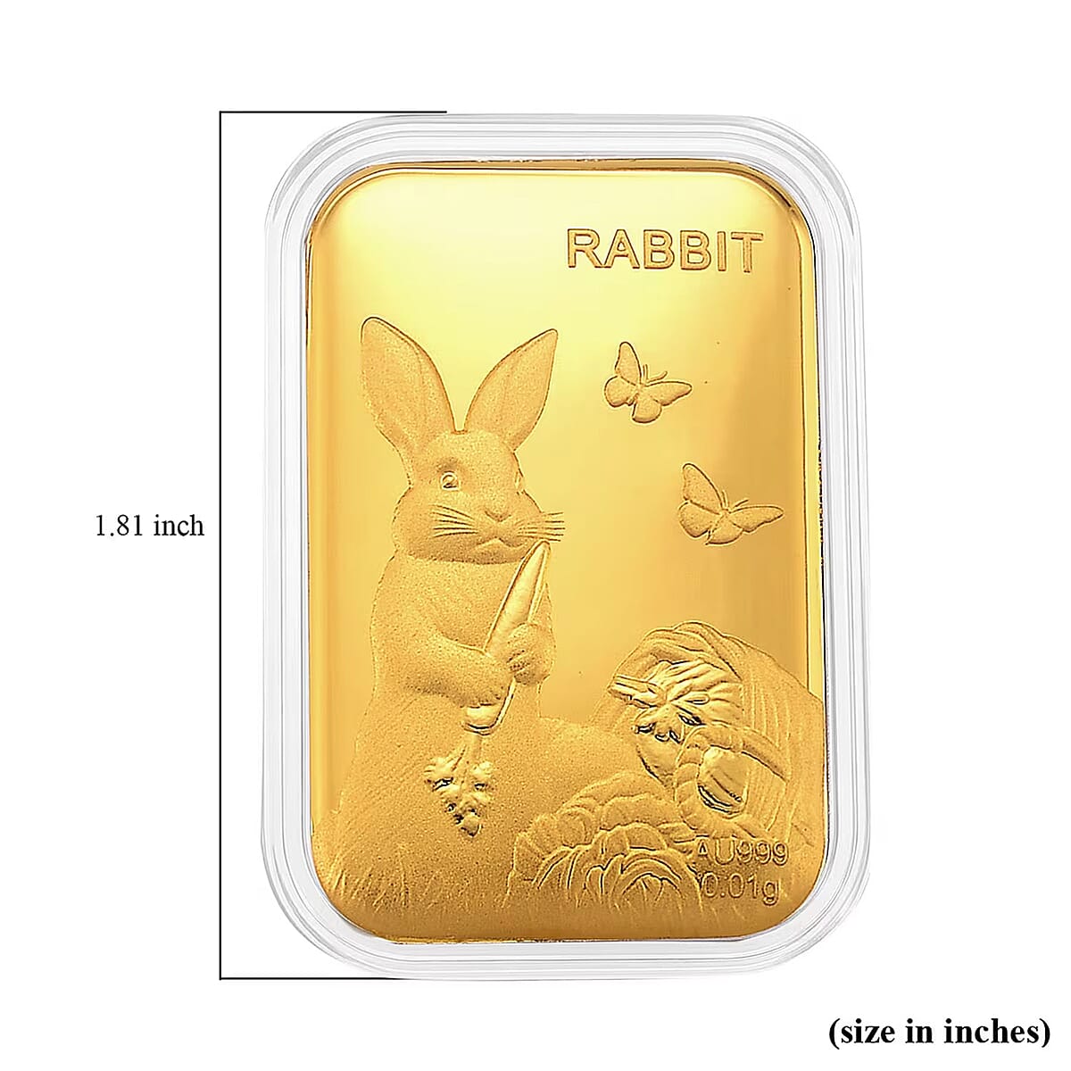 24K Yellow Golden Lunar Rabbit Emboss Sheet 10mg image number 5