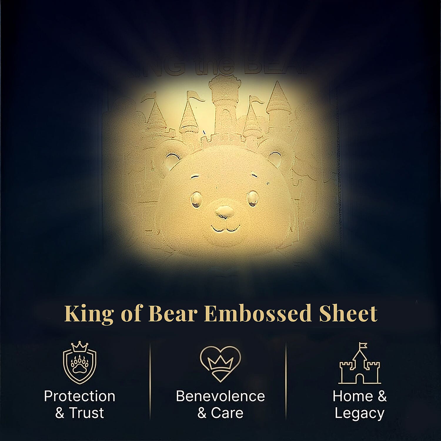 King of Bear 24k Gold Embossed Sheet 10mg