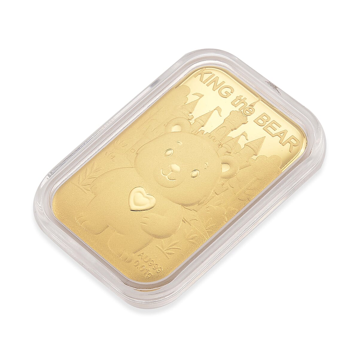 24K Yellow Golden King of Bear Emboss Sheet 10mg (Del. in 7-10 Days) image number 2