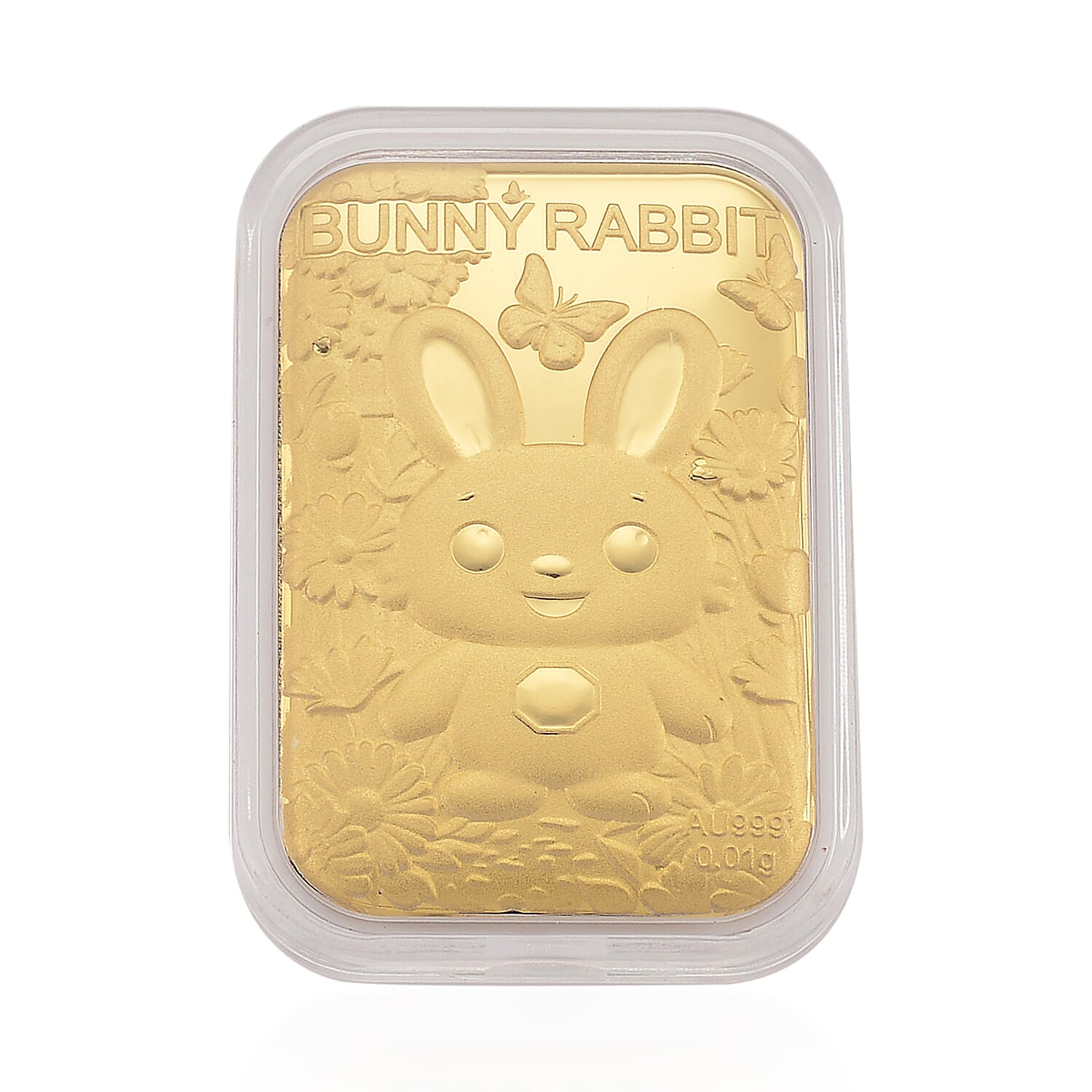 24K Yellow Golden Bunny Rabbit Emboss Sheet 10mg