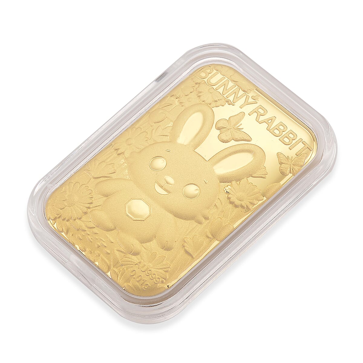 24K Yellow Golden Bunny Rabbit Emboss Sheet 10mg (Del. in 7-10 Days) image number 2