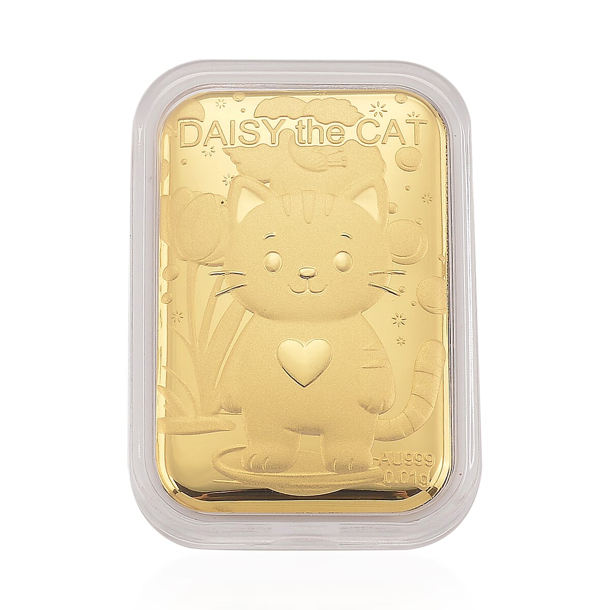 24K Yellow Golden Blossom Kitty Emboss Sheet 10mg (Del. in 7-10 Days) image number 0