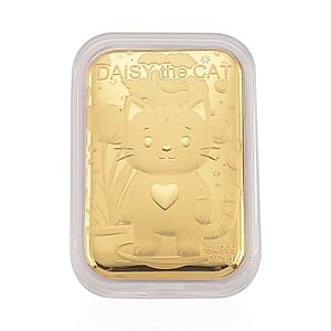 24K Yellow Golden Blossom Kitty Emboss Sheet 10mg (Del. in 7-10 Days)