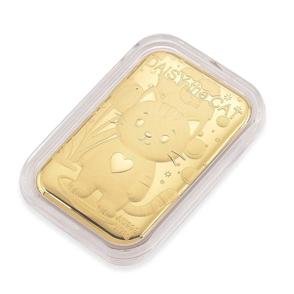 24K Yellow Golden Blossom Kitty Emboss Sheet 10mg (Del. in 7-10 Days) image number 2