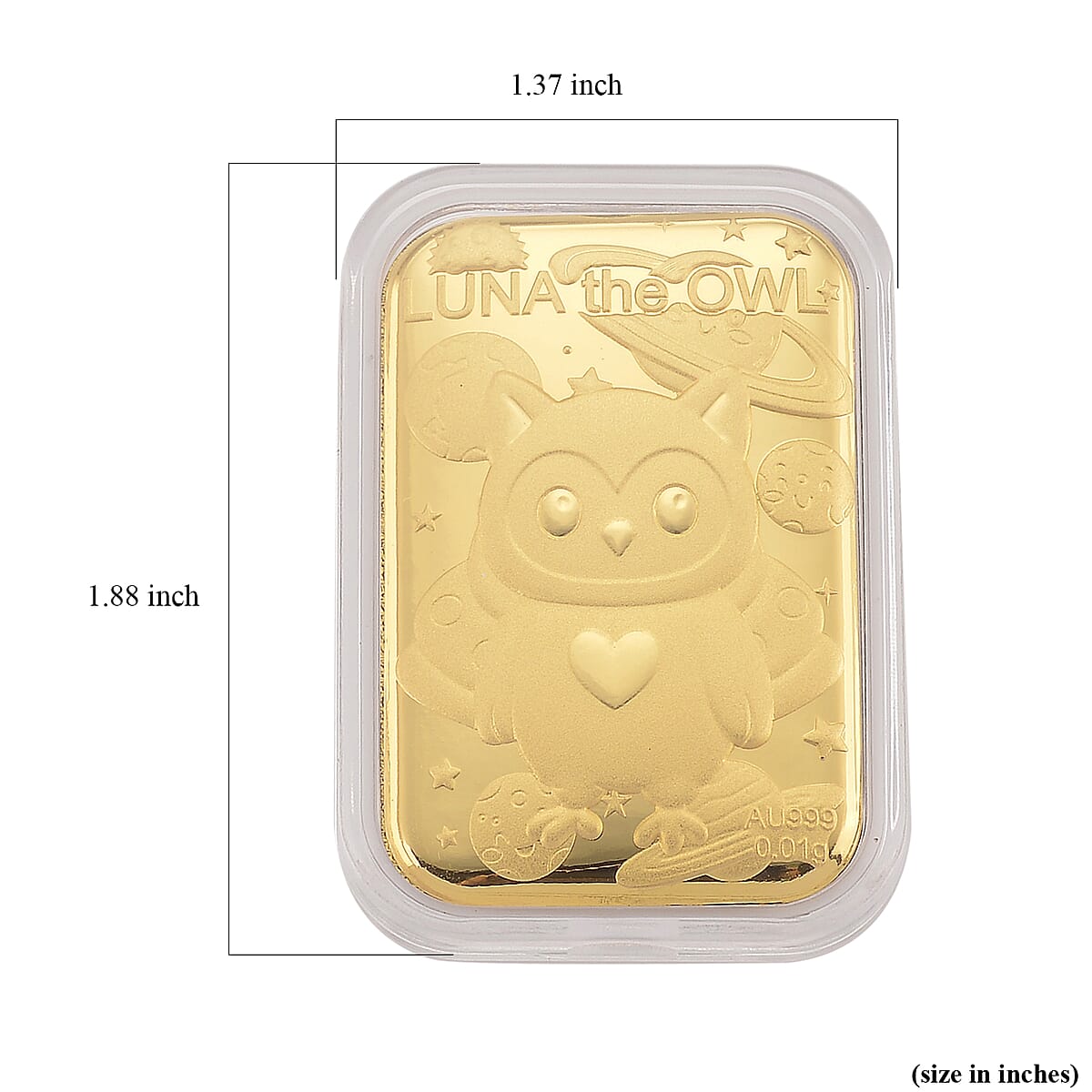 Doorbuster 24K Yellow Golden Luna The Owl Emboss Sheet 10mg image number 4