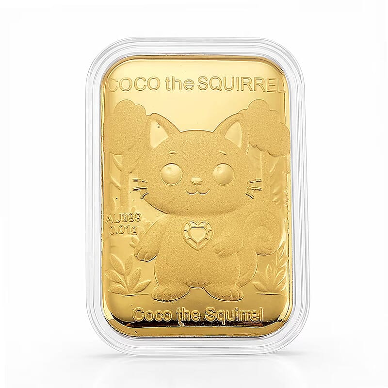 Coco Squirrel 24k Gold Embossed Sheet 10mg