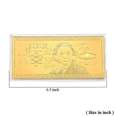 24K Gold Science Revolution Tribute – Spirit of Scientific Discovery Embossed Sheet (155x75mm) 100mg
