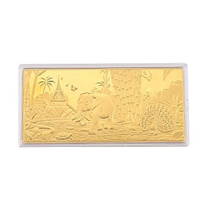 Doorbuster 24K Yellow Gold Elephant Emboss Sheet 155x75mm (100mg)