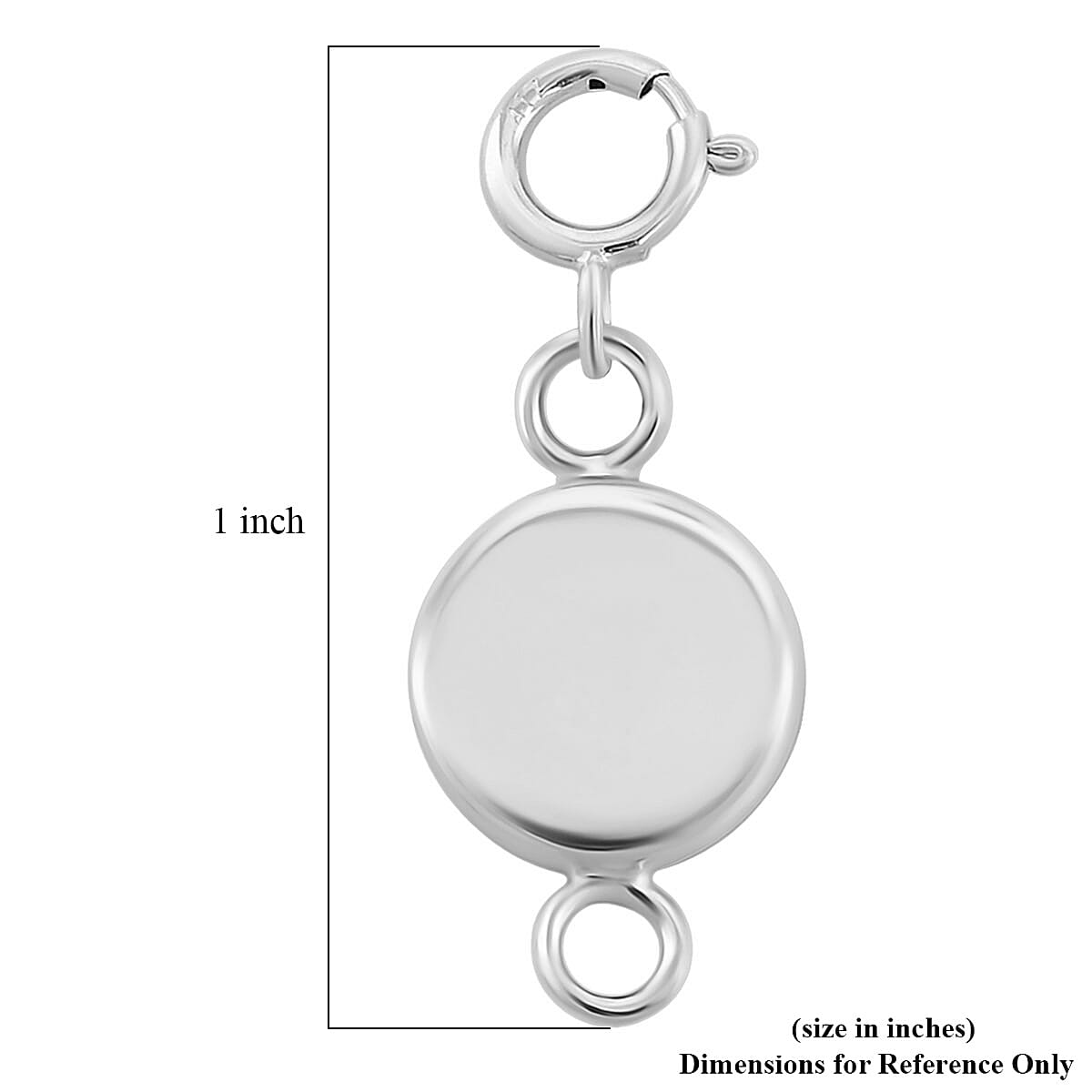 10K White Gold Magnetic Charm Lock (1.7 g)