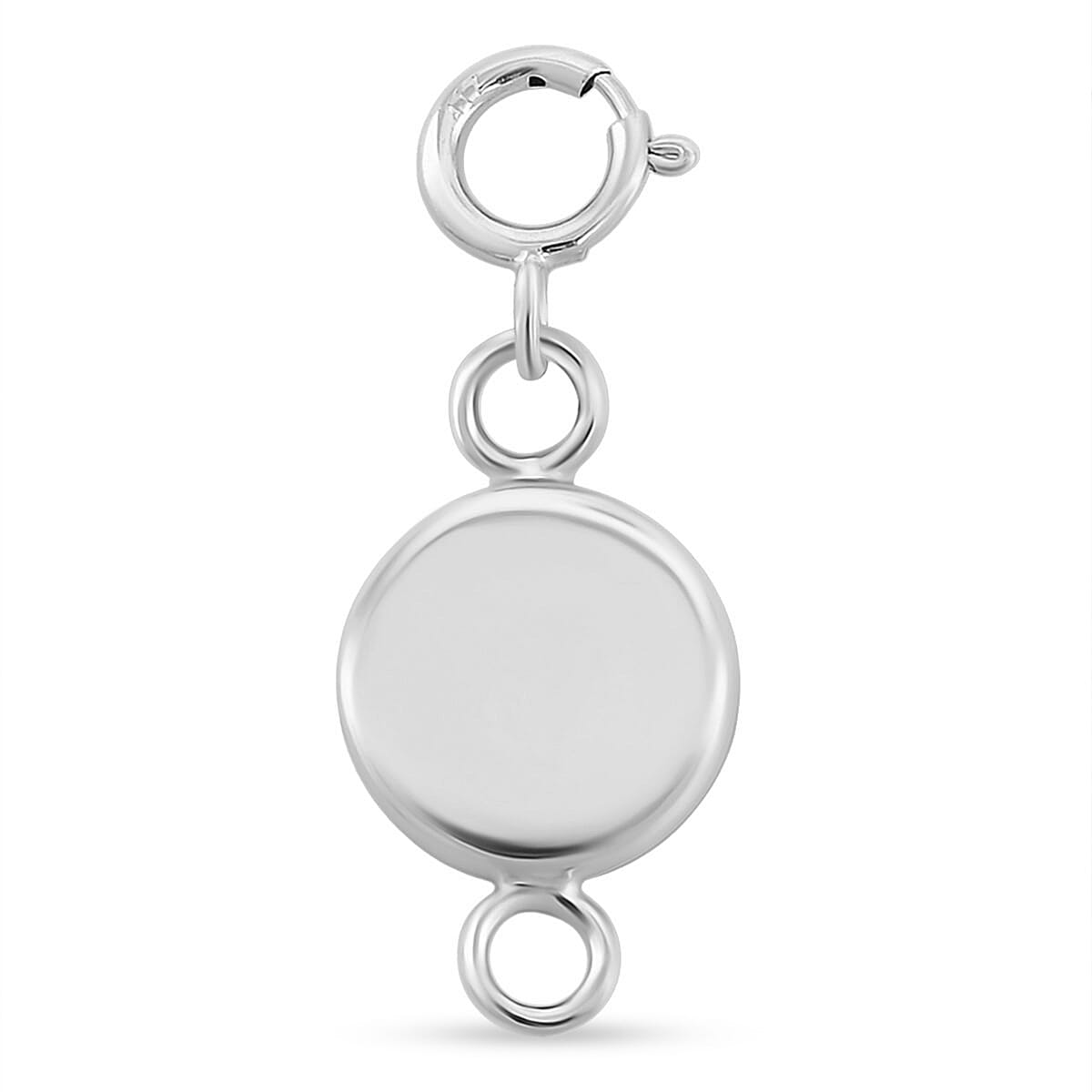 14K White Gold Magnetic Lock with Ring Spring Lock (1.80 g) image number 0