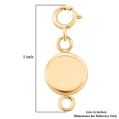 14K Yellow Gold Magnetic Lock with Ring Spring Lock (1.80 g)