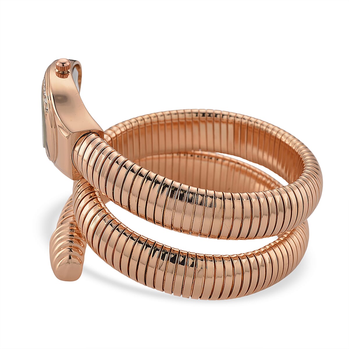 Strada Blue Austrian Crystal Japanese Movement Watch in Rosetone image number 4