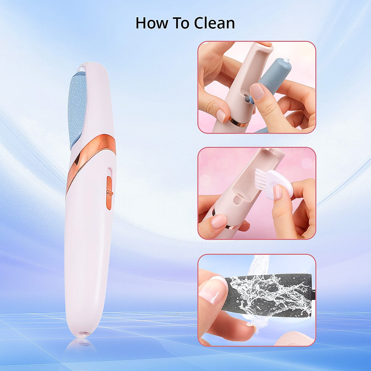 Electric Foot File with 2 Speed Adjustments image number 4