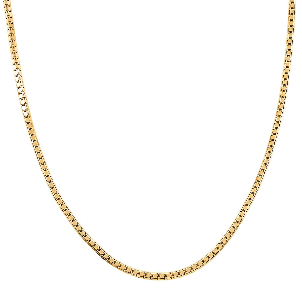2.5mm Modena Box Chain Necklace in 10K Yellow Gold 7 Grams 18 Inches image number 2