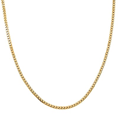 2.5mm Modena Box Chain Necklace in 10K Yellow Gold 7 Grams 18 Inches