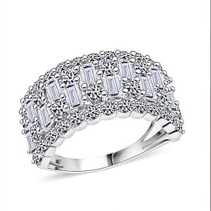 Luxuriant Lab Grown Diamond G SI 3.00 ctw Ring in Sterling Silver (Size 10.0)