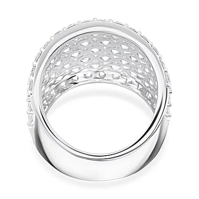 Luxuriant Lab Grown Diamond (G, SI1) Band Ring in Sterling Silver 5.00 ctw (Size 10.0)