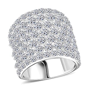 Luxuriant Lab Grown Diamond (G, SI1) Band Ring in Sterling Silver 5.00 ctw (Size 5.0)