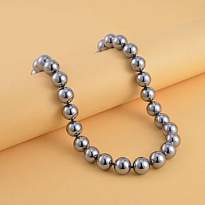 Terahertz 580.00 ctw Beaded Necklace in Stainless Steel 20 Inches