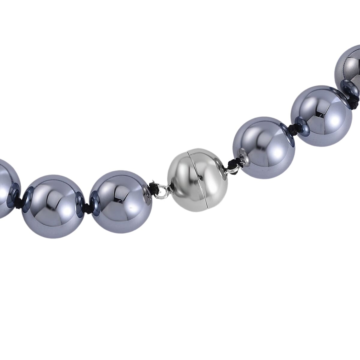Terahertz 580.00 ctw Beaded Necklace in Stainless Steel 20 Inches image number 4