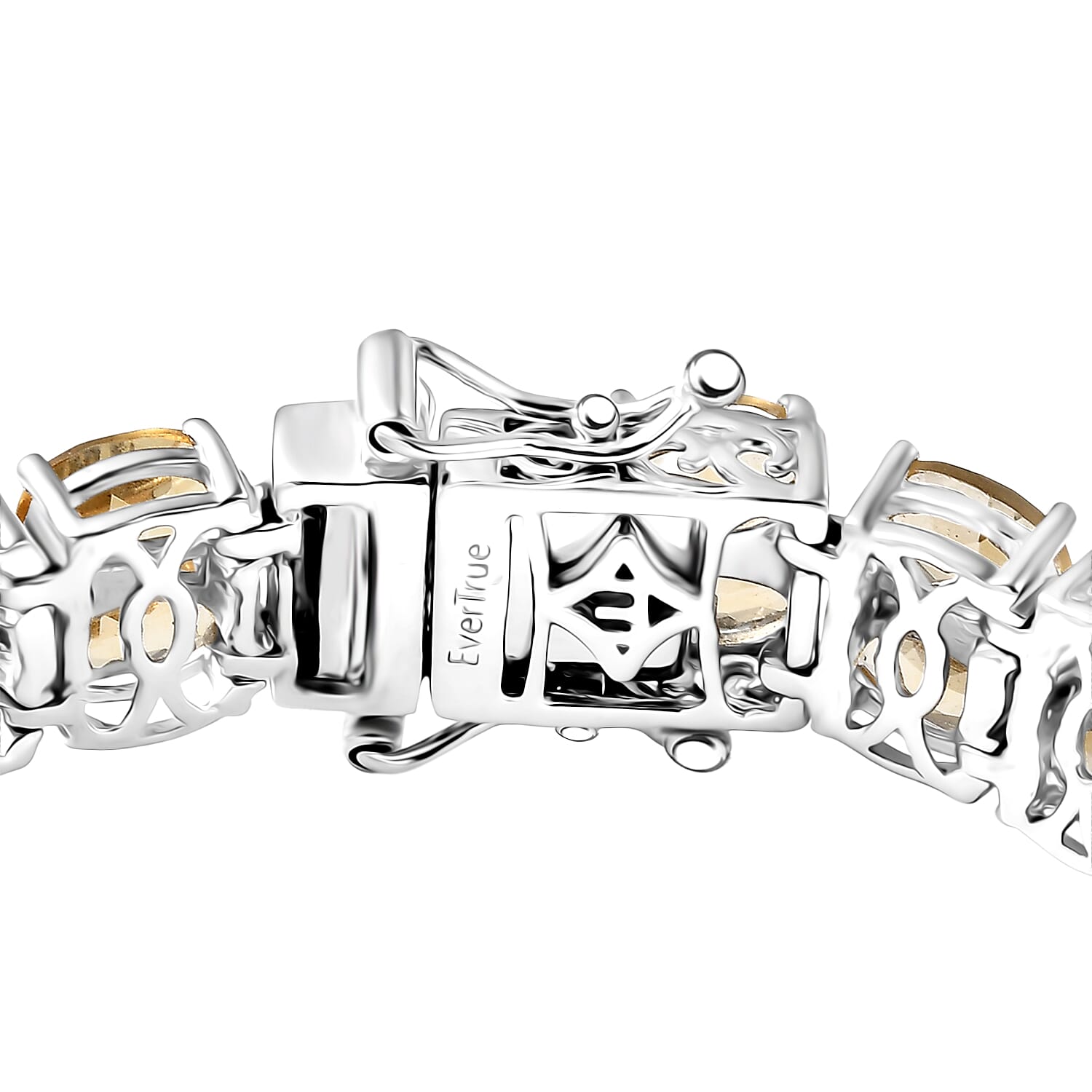 EverTrue Brazilian Citrine 23.00 ctw Bracelet in Platinum Bond (6.50 In)