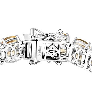 EverTrue Brazilian Citrine 23.00 ctw Bracelet in Platinum Bond (6.50 In)