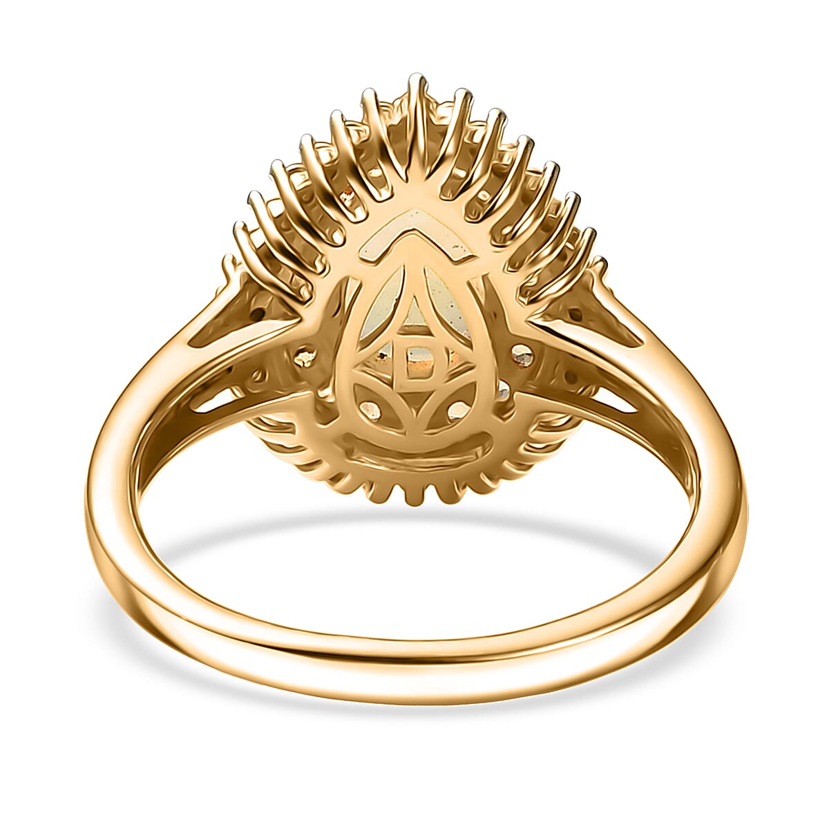 D'Joy  Ethiopian Welo Opal, Multi Gemstone   Ring in 18K Vermeil YG Over Sterling Silver 1.35 ctw (Size 6.0) image number 4