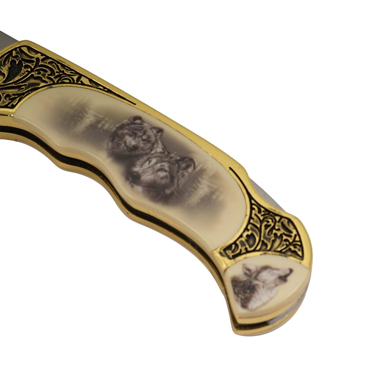 Closeout 4.75 Wolf Folding Knife with Gift Box image number 4