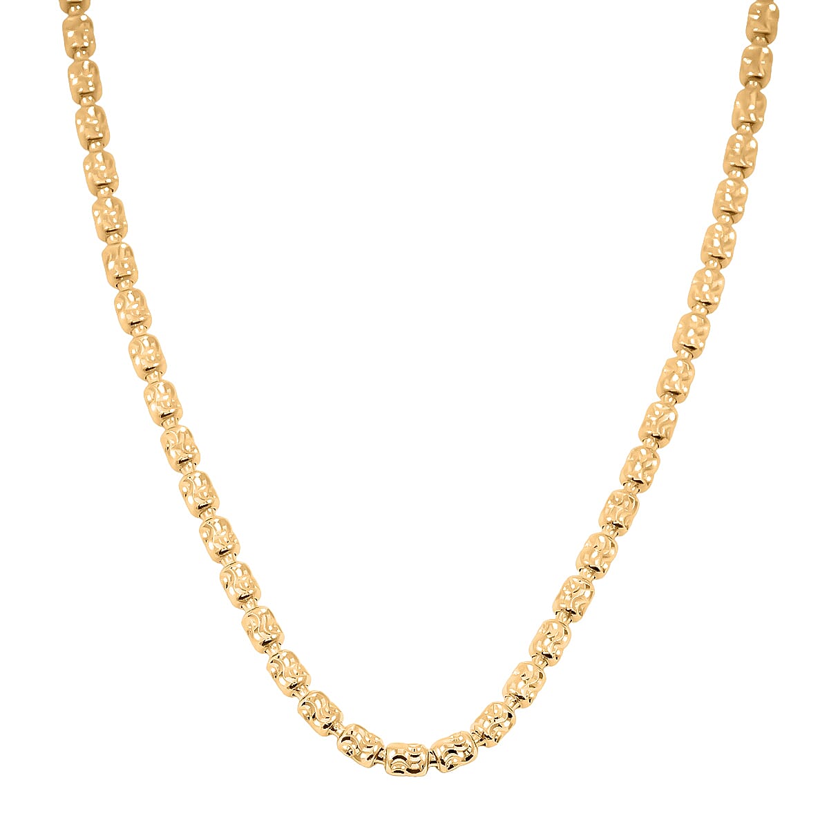 Italian Typhoon Chain Necklace in 14K Yellow Gold Over Sterling Silver 11.88 Grams 18-20 Inches image number 3