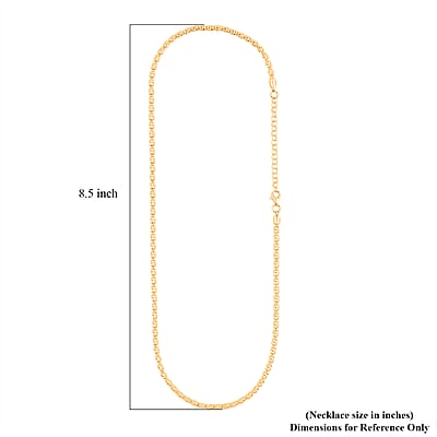 Italian Typhoon Chain Necklace in 14K Yellow Gold Over Sterling Silver 11.88 Grams 18-20 Inches