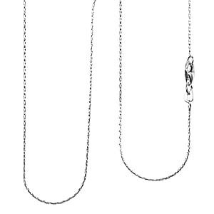 Italian Spark Chain Necklace in Sterling Silver 2.40 Grams 18 Inches