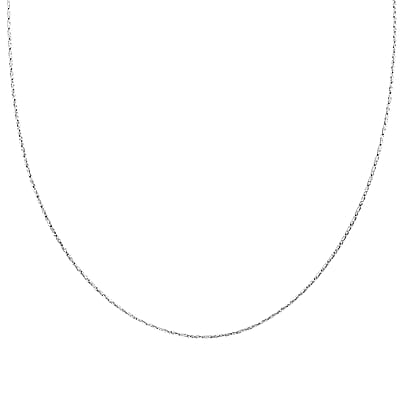 Italian Spark Chain Necklace in Sterling Silver 2.40 Grams 18 Inches