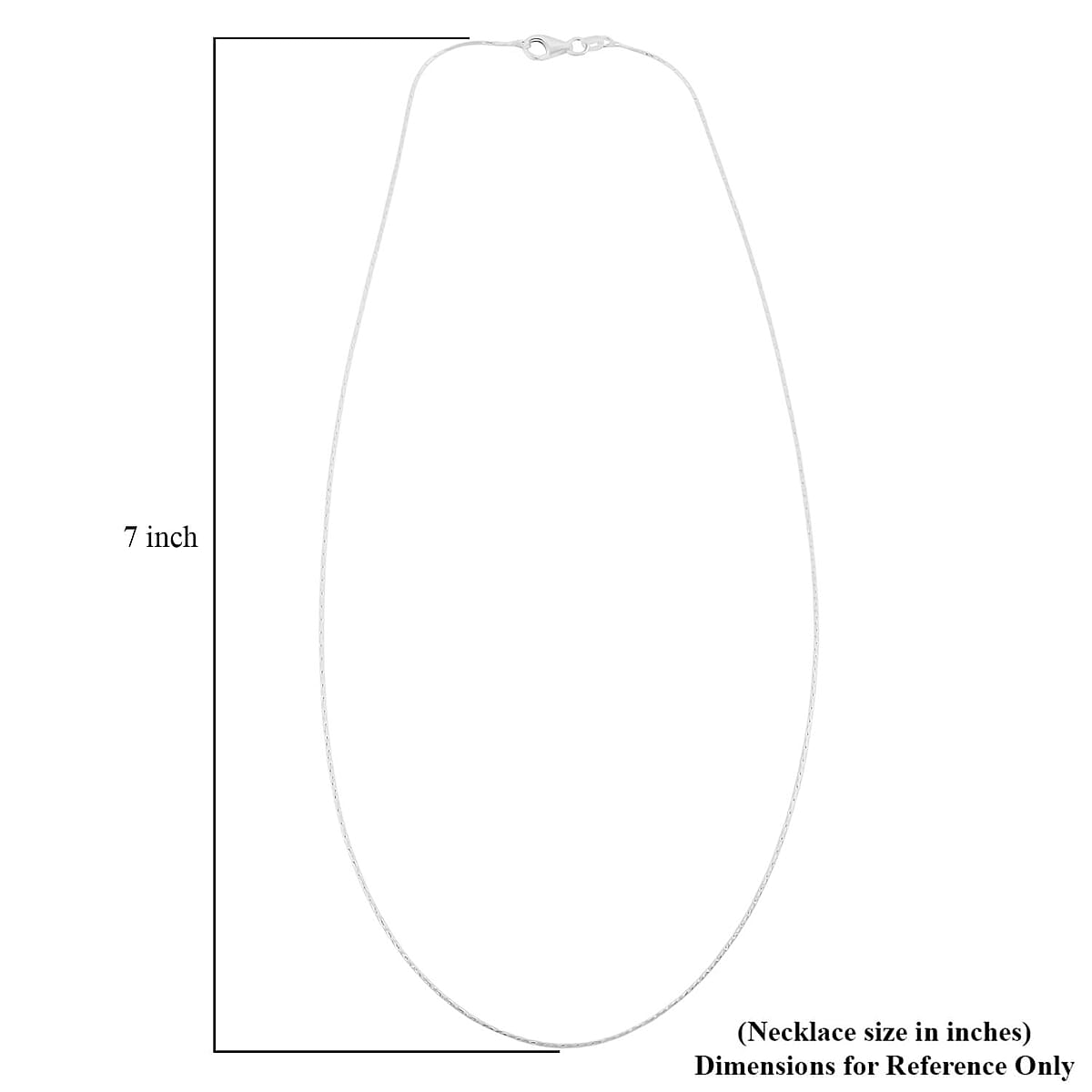 Italian Spark Chain Necklace in Sterling Silver 2.40 Grams 18 Inches image number 5
