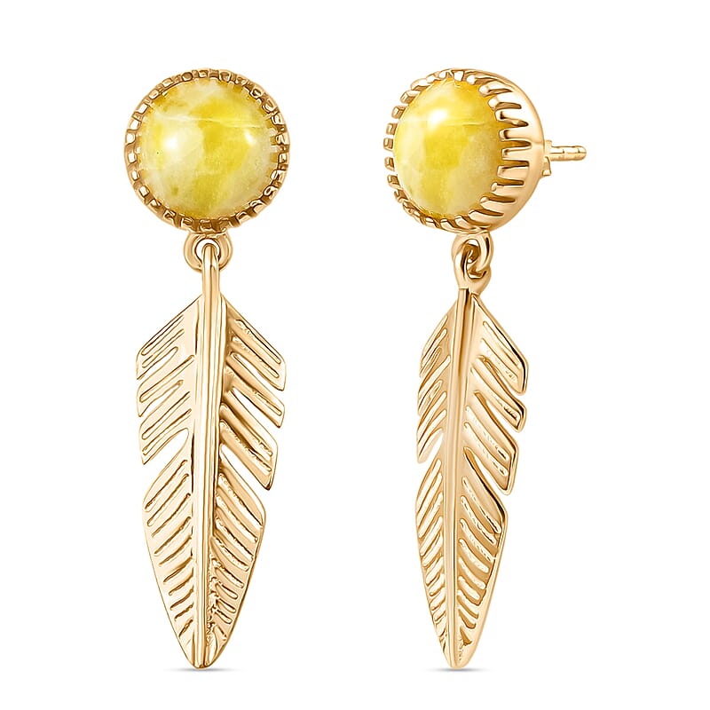 EverTrue Connemara Marble 4.30 ctw Earrings in 18K YG Plated