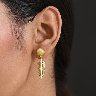 EverTrue Connemara Marble 4.30 ctw Earrings in 18K YG Plated