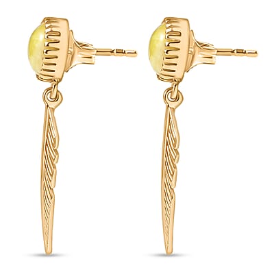 EverTrue Connemara Marble 4.30 ctw Earrings in 18K YG Plated