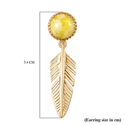 EverTrue Connemara Marble 4.30 ctw Earrings in 18K YG Plated