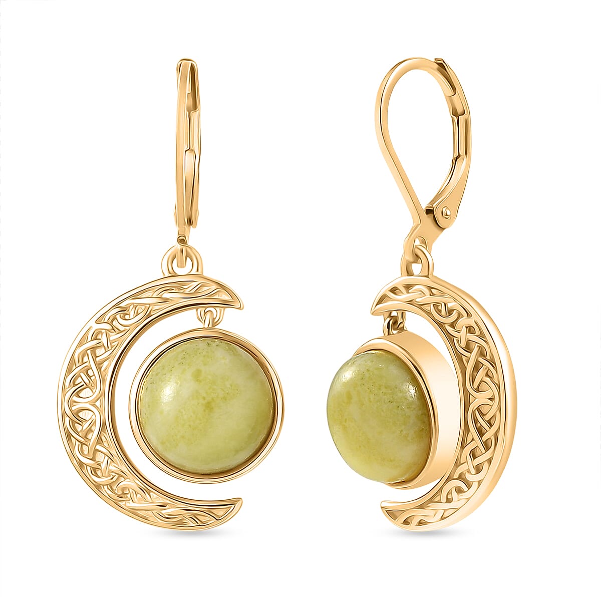EverTrue Connemara Marble 8.25 ctw Earrings in 18K YG Plated