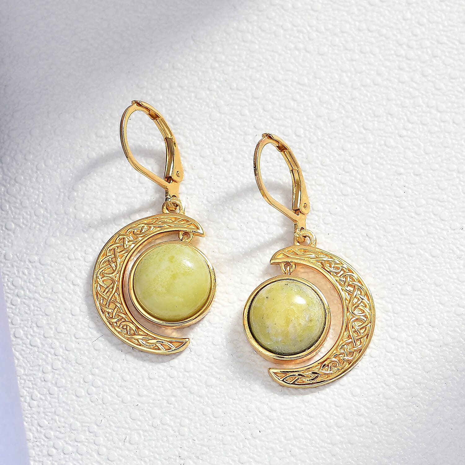 EverTrue Connemara Marble 8.25 ctw Earrings in 18K YG Plated