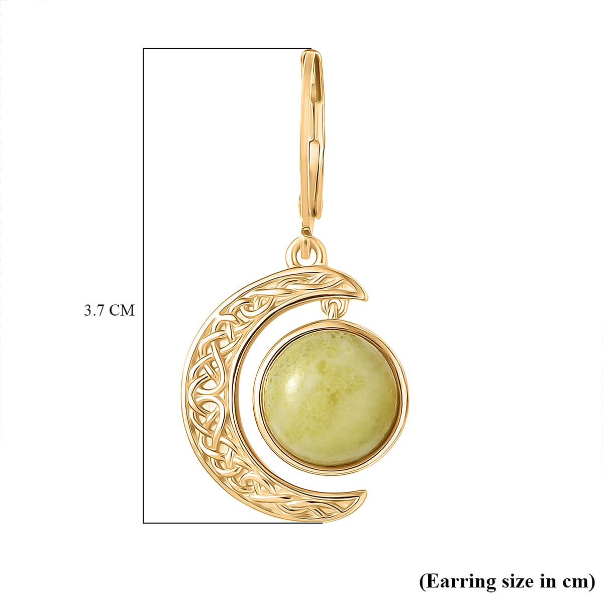 EverTrue Connemara Marble 8.25 ctw Earrings in 18K YG Plated