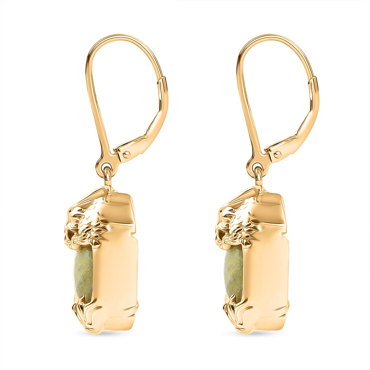 EverTrue Connemara Marble 10.85 ctw Earrings in 18K YG Plated