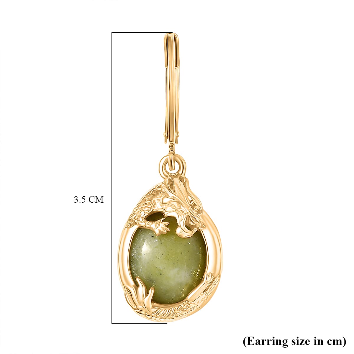 EverTrue Connemara Marble 10.85 ctw Earrings in 18K YG Plated